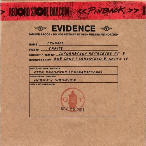 Pinback 7-Information Retrieved Part B (7" Vinyl)