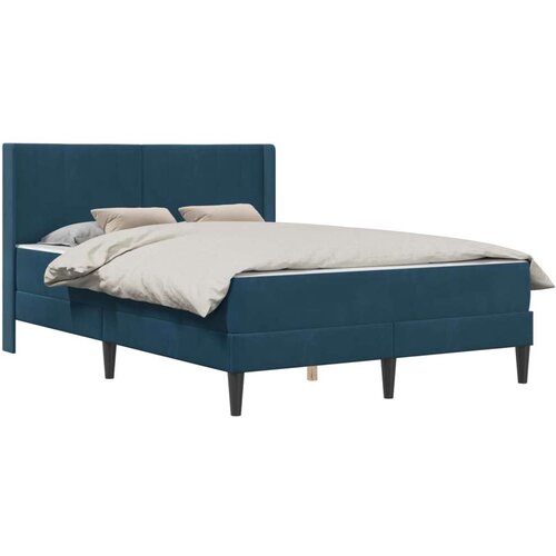  Okvir kreveta s madracem s uzglavljem 2 pcs Plava Bar&amp;scaron;un - Plava 140 x 200 cm Slike
