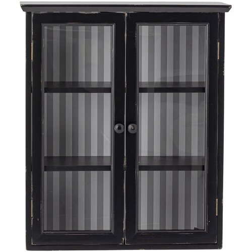 Bloomingville Crna viseća vitrina od masivne jele 51,5x66,5x22,5 cm Hazem &amp;ndash; Slike