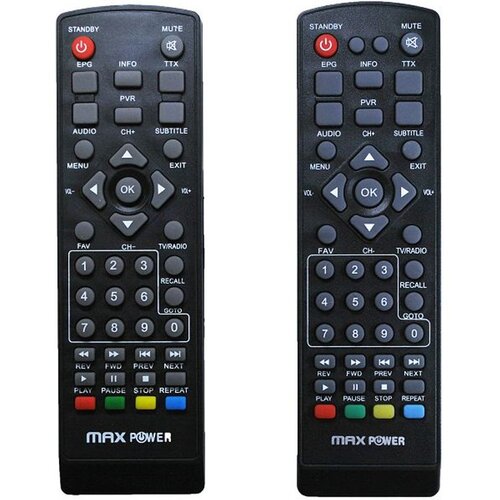Max Power Daljinski upravljač za prijamnik STB-1680, DVB-T2 Slike