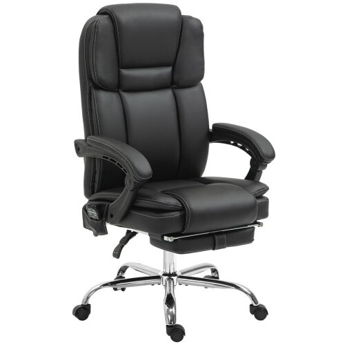 Nesta Pisarni&scaron;ki stol z vibracijsko masažo, gretjem in ležečo funkcijo, ergonomski, z oporo za noge, črn umetno usnje, nastavljiva vi&scaron;ina, (5000494012) Cene