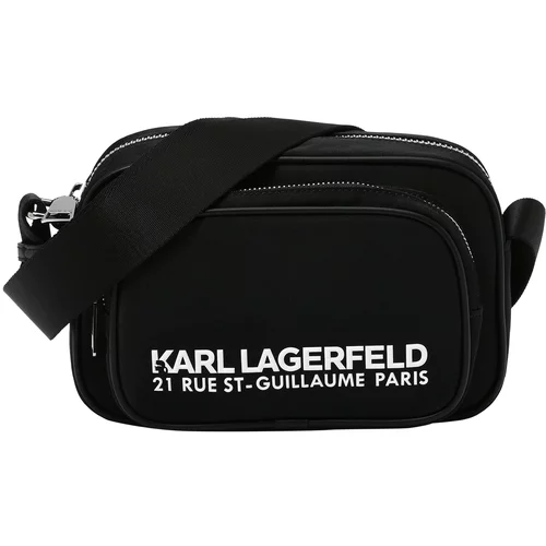 Karl Lagerfeld Torba za čez ramo črna / bela