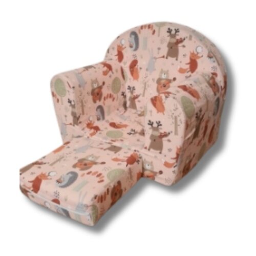  Dečija foteljica na razvlačenje družina iz šume - krem Cene