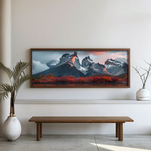WALLXPERT FAH192-150 Multicolor Decorative Framed MDF Painting Cene