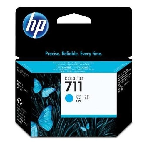HP ČRNILO CYAN 711 ZA DESIGNJET T520/T120 29ml CZ130A Slike