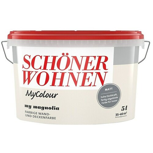 SCH&amp;Ouml;NER WOHNEN-Farbe MyColour Stenska barva (Magnolia, Mat, 5 l) Slike