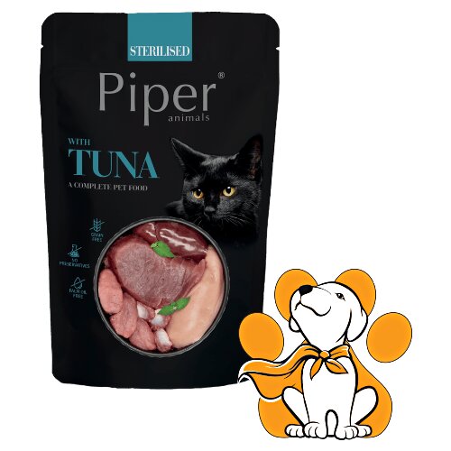 Piper Sterilised Cat Sauce Tuna 100g, Vlažna Hrana u Sosu Za Sterilisane Mačke Cene
