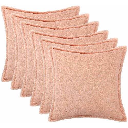  Presvlaka za jastuk 6 pcs HOUTEN Ružičasta 30 x 30 cm Bouclé Cene