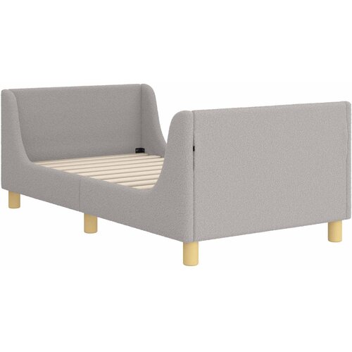  za djecu s uzglavljem Svjetlosiva 80x160 cm Boucl&amp;eacute; Slike