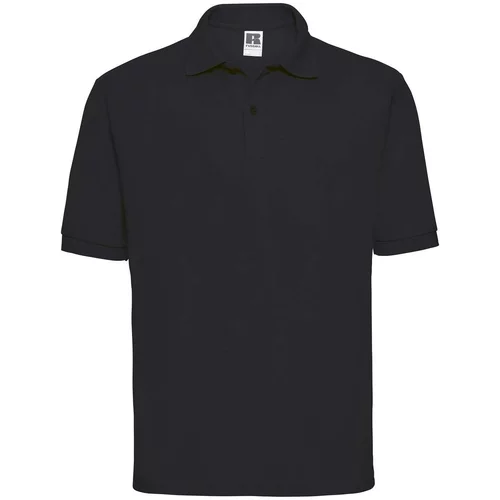 RUSSELL Men's Polycotton Polo Black T-Shirt