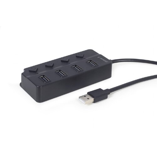 Gembird USB razdelilnik s stikalom 4-vrata UHB-U2P4P-01, (20455902) Cene