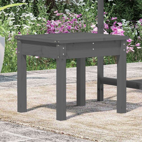  Klupa siva 50x44x45 cm od masivne borovine Slike