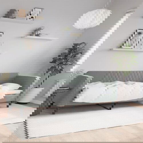 VidaXL Dnevni krevet svjetlosivi 80 x 200 cm bar&amp;scaron;unasti Slike