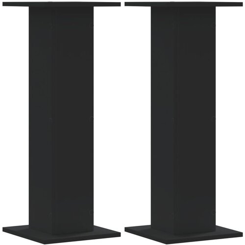 vidaXL Stojalo za rastline 2 kosa črno 30x30x80 cm inženirski les Cene