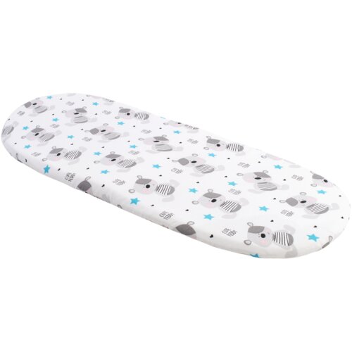 Medi Partners Fitted sheet for a stroller - cotton - Teddy bear, blue Slike