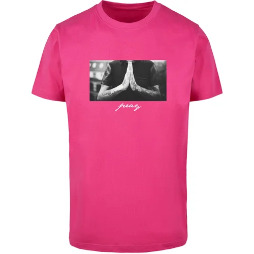 Mister Tee Men's T-shirt Pray pink