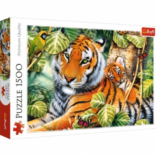 Trefl puzzle 1500 delova Dva tigra Slike