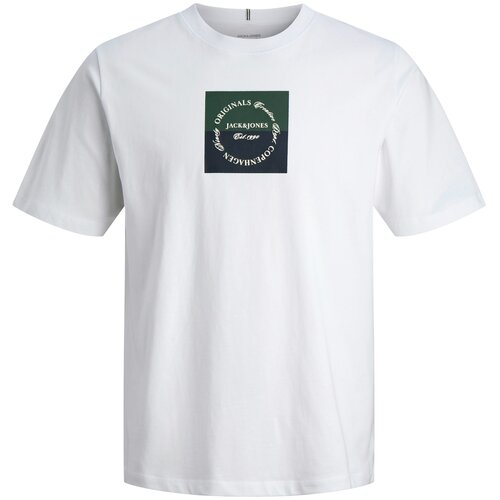 Jack & Jones Majica 'JORCATSKILLS' mornarsko plava / zelena / bijela Cijene