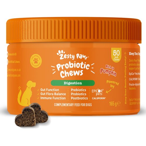 Zesty Paws Probiotic Chews s bundevom - 2 x 50 tableta za žvakanje Slike