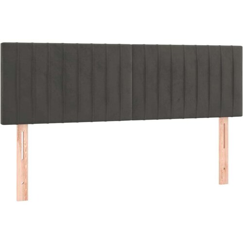  Uzglavlja 2 kom tamnosiva 72 x 5 x 78/88 cm bar&amp;scaron;unasta Slike