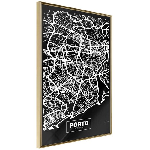  Poster - City Map: Porto (Dark) 20x30 Cijene