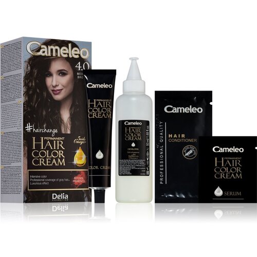 Delia Cosmetics Cameleo Omega permanentna barva za lase odtenek 4.0 Medium Brown Cene