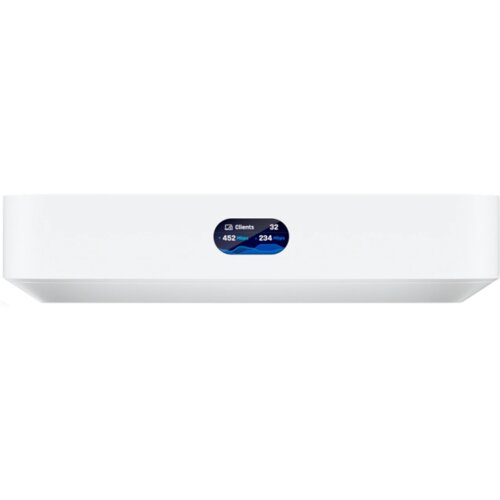 Ubiquiti Compact UniFi Cloud Gateway with a full suite of advanced routing and security features:Runs UniFi Network for full-stack network management;Manages 30+ UniFi devices and 300+ clients;1 Gbps routing with IDS/IPS; Multi-WAN load balancing Cene