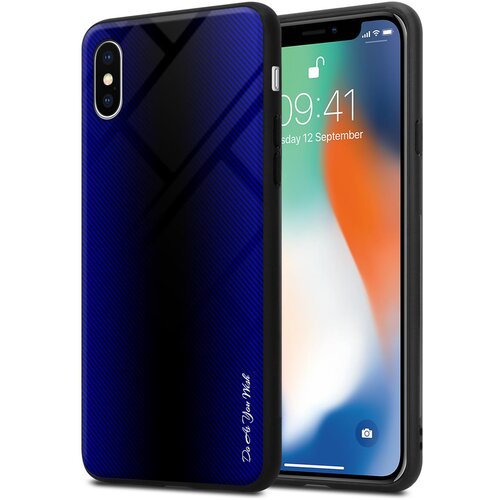 Cadorabo Ohišje, združljiv z Apple - Stripe Optics v kobaltu vijolični - zaščitni pokrov iz silikona TPU in hrbta iz kaljenega stekla, (20572042) Cene