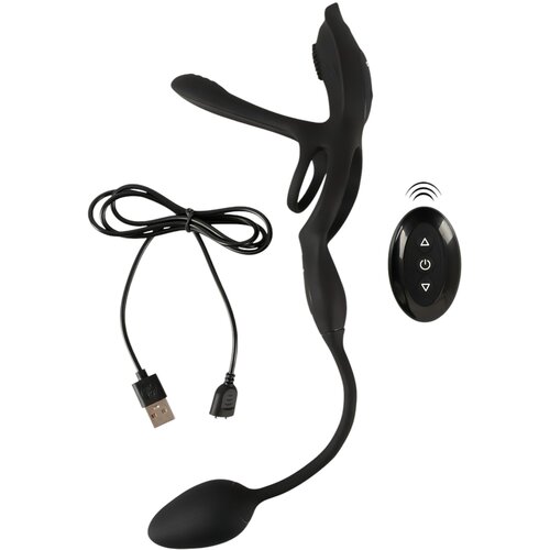 Coup!es Choice RC Multi Function Couples Vibrator Black Slike