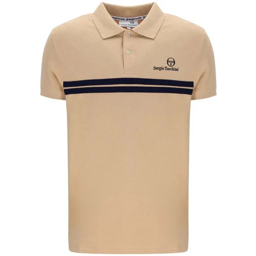 Sergio Tacchini New Supermac Polo Shirt Latte/Maritime Blue Bež