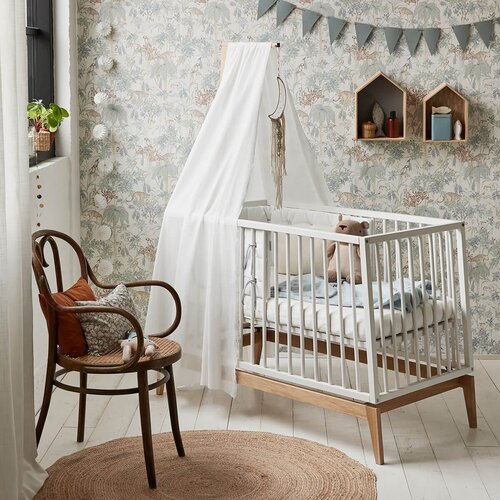 Leander&amp;reg; otro&amp;scaron;ka rjuha za posteljo baby 60x120 snow (2 kosa) Slike