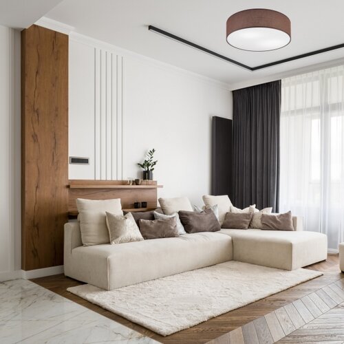  plafonsko svetlo sirja 2xE27/15W/230V prečnik 45 cm braon Slike