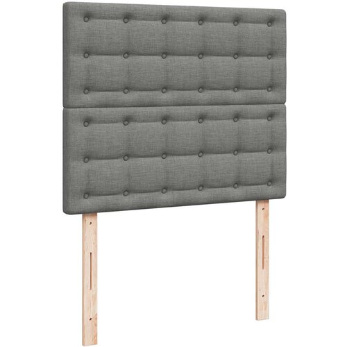  box spring s madracem tamnosivi 120 x 190 cm tkanina Slike