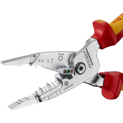 Knipex 1000V vde izolovana kombinovana električarska kle&amp;scaron;ta za skidanje izolacije 200mm (13 76 200 me) Slike