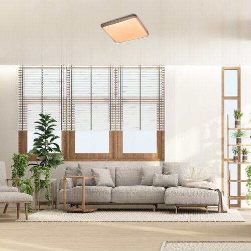 Rabalux Plafonjera Druzor, LED, 40W, 3000K, 48x48cm, Braon Slike