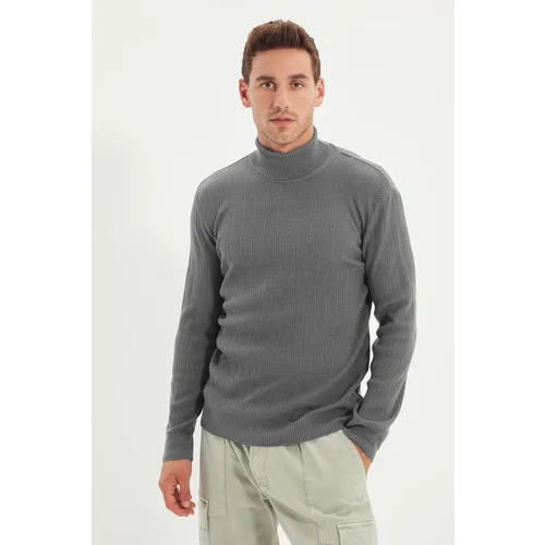 Trendyol Gray Turtleneck Knitwear Sweater