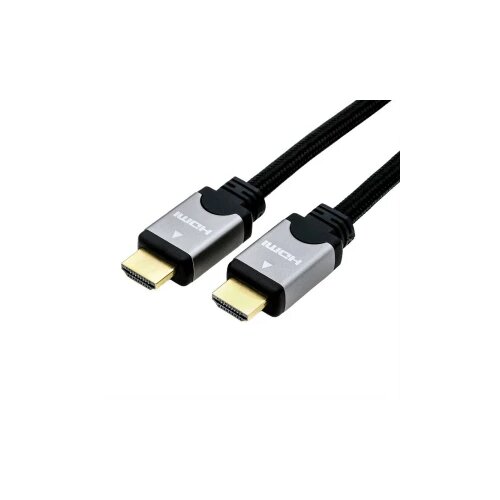 Roline HDMI priključni kabel HDMI A utikač 1.50 m crna, srebrna 11.04.5856 dvostruko zaštićen HDMI kabel Cijene