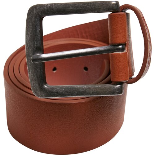 Urban Classics Accessoires Leather Imitation Belt cognacbrown Cene