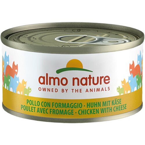 Almo Nature Varčno pakiranje 24 x 70 g - Piščanec s sirom Cene