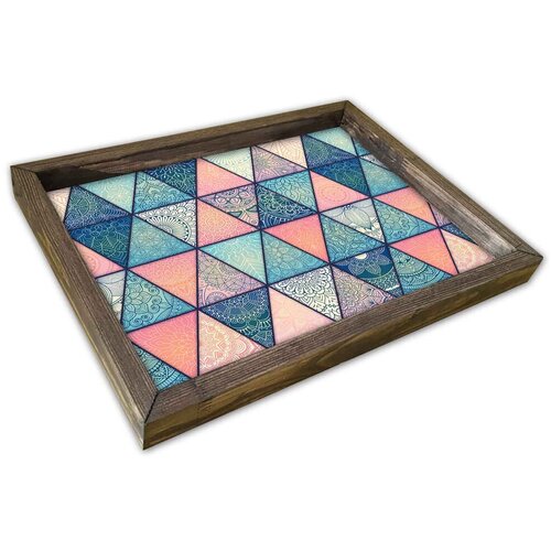 Hanah home poslužavnik AT-048, 30x40cm, &amp;scaron;areni Slike