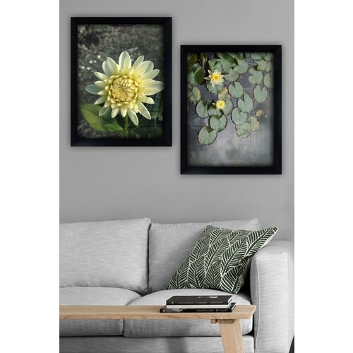 Wallity SYC7436502415432 Multicolor Decorative Framed Painting (2 Pieces) Cene