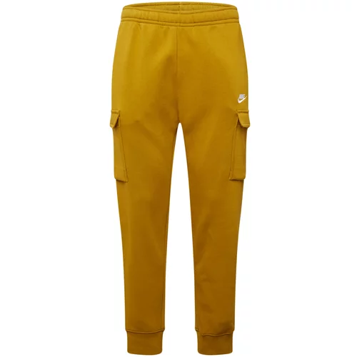 Nike Sportswear Cargo hlače 'CLUB' senf / bijela