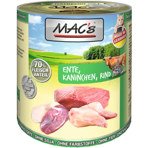 MAC's Varčno pakiranje MAC´s Cat 12 x 800 g - Raca, zajec & govedina Cene