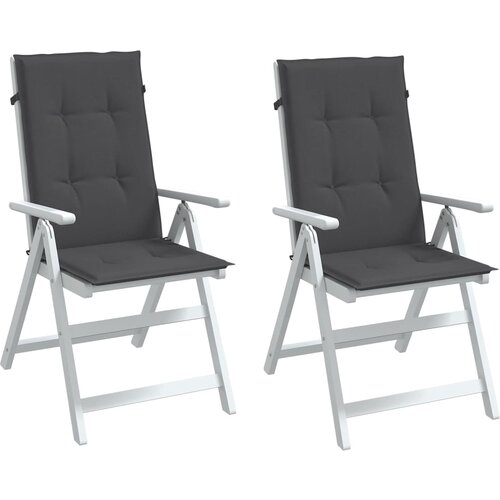 vidaXL Jastuci za stolice 2 kom prošarano antracit 120x50x4cm tkanina Cijene