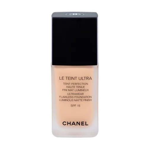 Chanel Le Teint Ultra SPF15 tekući puder s mat efektom 30 ml Nijansa 20 beige