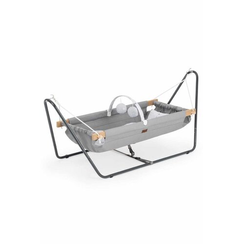 WALLXPERT Cozy Nest bebi ležaljka siva Slike