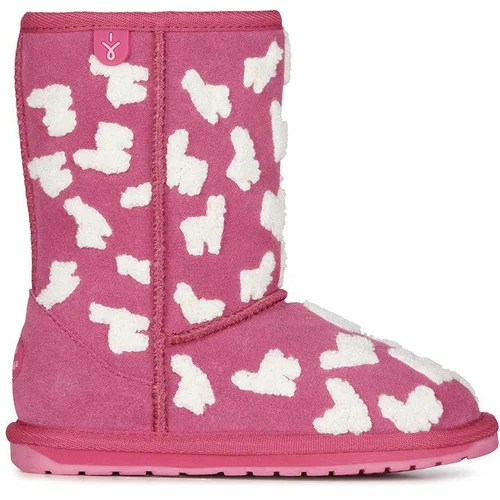 EMU Australia Dječje cipele za snijeg od brušene kože Wallaby Llama boja: ružičasta