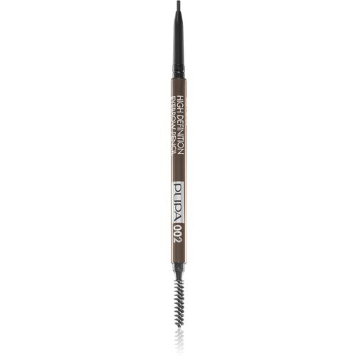 Pupa High Definition samodejni svinčnik za obrvi vodoodporna odtenek 002 Brown 0,09 g Slike