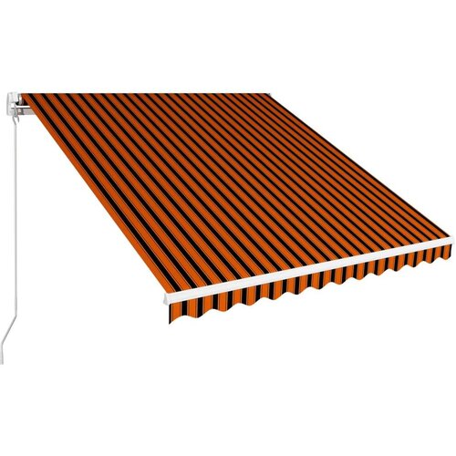  Tenda na ručno uvlačenje 350 x 250 cm narančasto-smeđa Slike