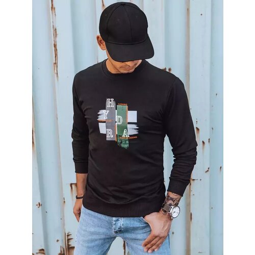 DStreet Bluza męska z nadrukiem czarna Cene